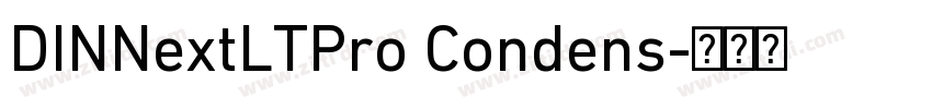 DINNextLTPro Condens字体转换